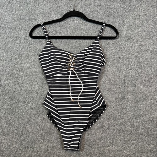 Sea Level Australia One Piece Swimsuit Bathing Suit Womens US 6 Striped NEW