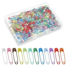 250pcs Colorful Safety Pins(0.75in / 19mm),Mabor Small Colored No Damage to 