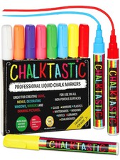Chalkboard Markers Set of 8 Washable, Erasable Chalk Ink Dry Erase Pens for S...