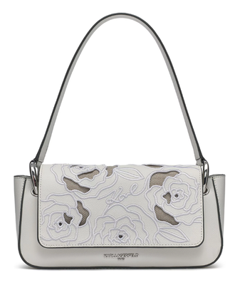 Karl Lagerfeld Paris Monet Shoulder Bag White Leather LH5HC8DR