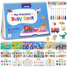 Busy Book for Toddlers 3-5,Preschool Learning Activities,Montessori Learning