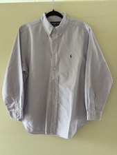 Ralph Lauren Men's Classic Fit Long Sleeve Shirt Size 16 1/2, 32/33 Lavender Ck