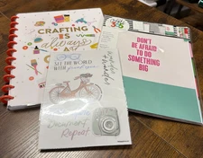 Happy Planner Undated Crafting Notebook "Crafting is always a Good Idea", New.