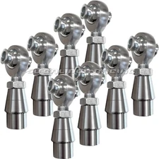 1/2" Heim Joint Kit for 1" OD 120 Wall 4-Link Rod Ends 1/2 Heim Joints w/Spacers