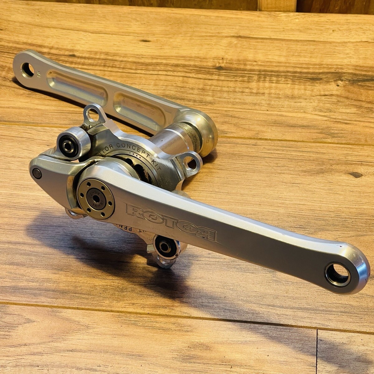 Early 2000s Rotor RS03 Crankset 175 Triple with Titanium Bottom