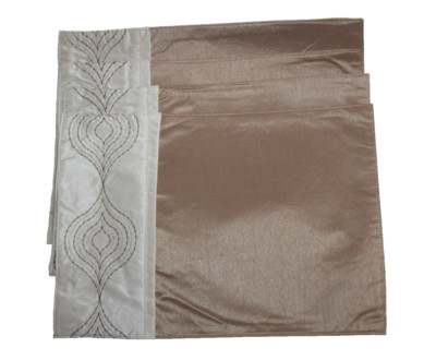 Essential Home Brenton Tan/Cream Reversible Rectangular  Placemat Set of  4
