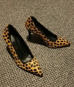 animal print court shoes