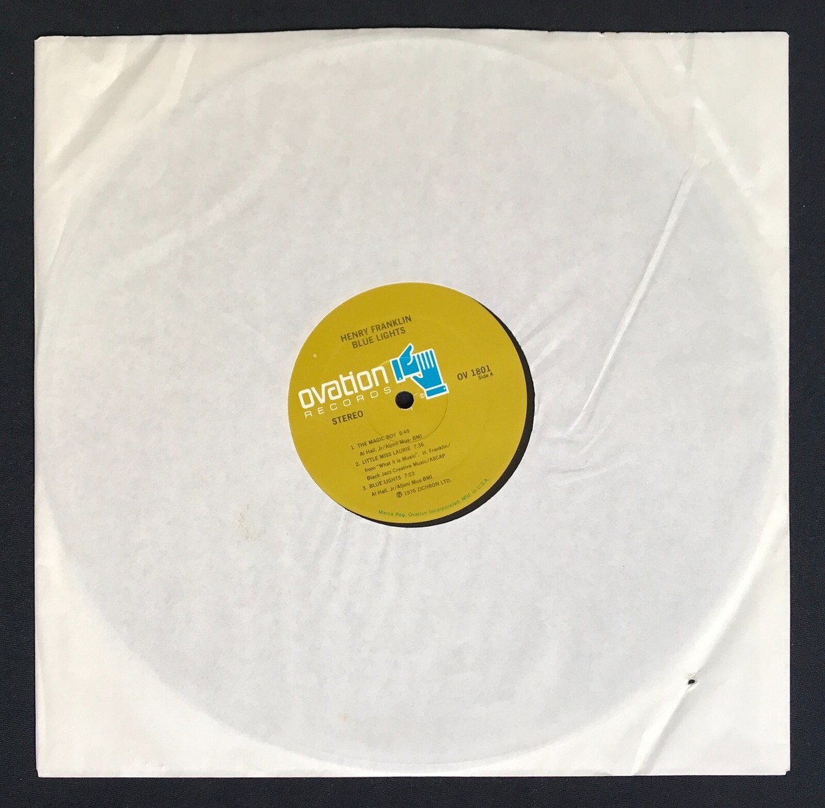 HENRY FRANKLIN - Blue Lights - rare USA OVATION Soul-Jazz LP OV
