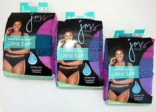 JUST MY SIZE Ultra Soft Cool Comfort Blend  1412C5  1/5Pk Bikinis   Sz 12,13,14 