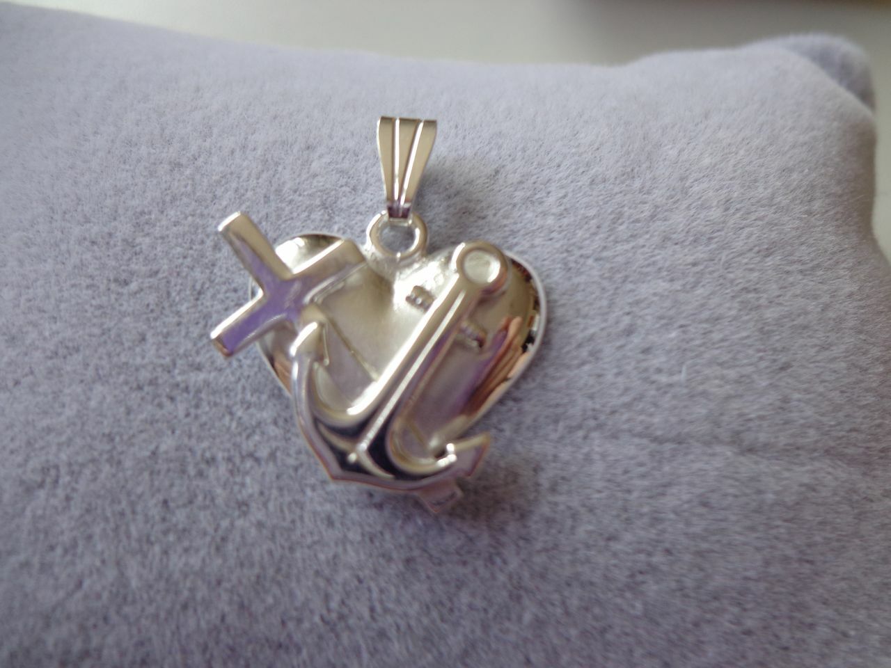 Glaube Liebe Hoffnung Anhänger Handarbeit 925er Silber Symbol Schmuck - NEU