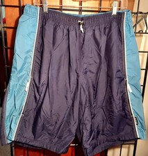 Nike Men's Swim Trunks Board Shorts Light And Dark Blue Mesh Lining Size XL EUC 