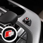 S Sline Interior Control Multimedia 3D Mini Badge Sticker Decorate Emblem Logo