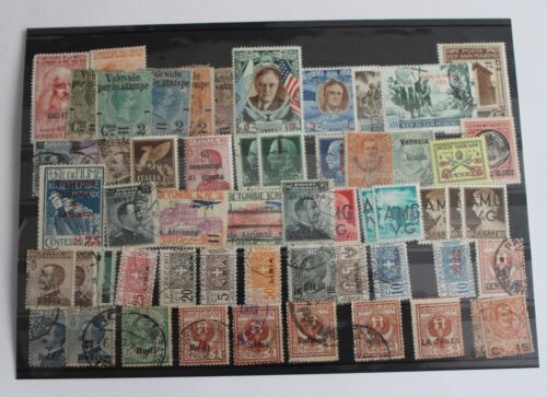 ITALY & COLONIES IN AFRICA- SOMALIA, ERITREA, LIBYA, OLD USED STAMPS OVERPRINT - Picture 1 of 2