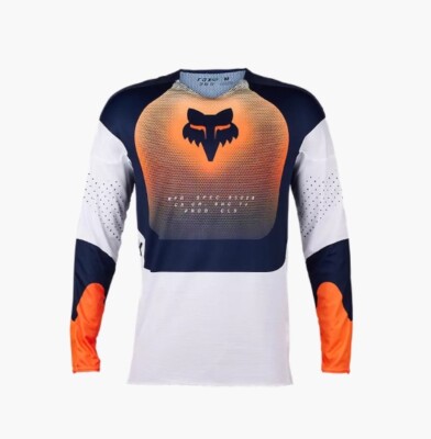 Fox Racing 360 Revise Motocross Jersey Navy/Orange 31271-425