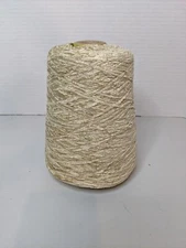 Silk City Fibers Rayon Cone Yarn Chenille Luxury 1300 YPP Cone BISQUE 1lb 2oz