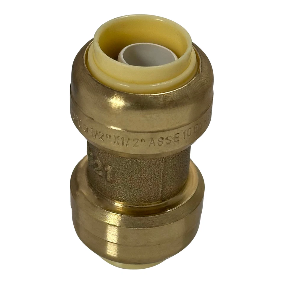 10) 1/2 PUSH FIT COUPLING W. 1 FREE DISCONNECT CLIP 1/2 Push to Connect Coupling - Image 3 of 4