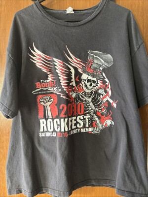 Rockfest 2010 Godsmack Seether FFDP Halestorm Kansas City KC MO T Shirt XL
