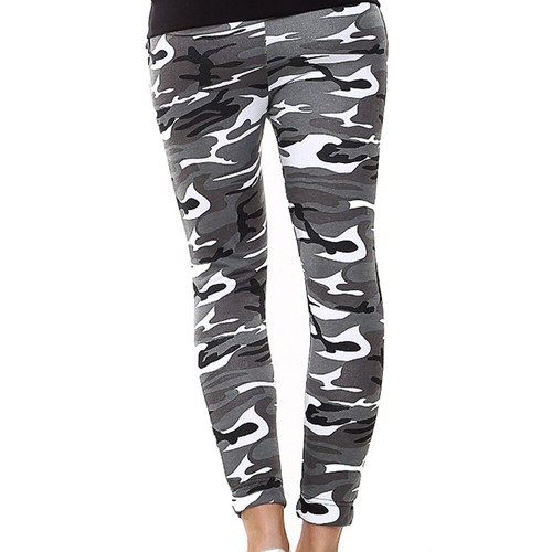 Women's Camo Tracksuit Set - 2 Piece Athletic Sports Jogger Top & Bottom Outfit - Picture 9 of 9
