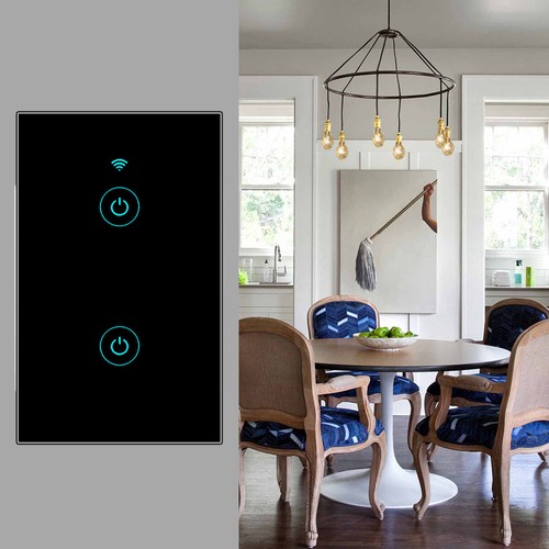 1/2/3 WiFi Smart Life Wall Touch Light Switch Glass Panel For Alexa/Google APP - Picture 10 of 18