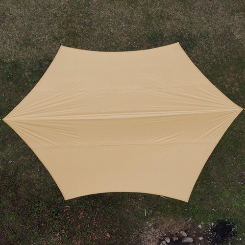 Zeltplane Tarp Wasserdicht Regenschutz Anti-UV Sonnensegel Strand Vordächer - Bild 12 von 12