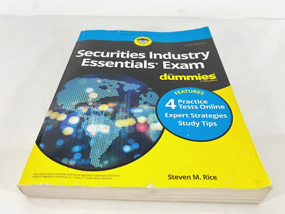 Securities Industry Essentials Exam For Dummies by Steven M. Rice | BACK TEAR