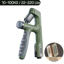Smart Counting Hand Grip 10-100KG Adjustment Power Strengthening Pliers Spring