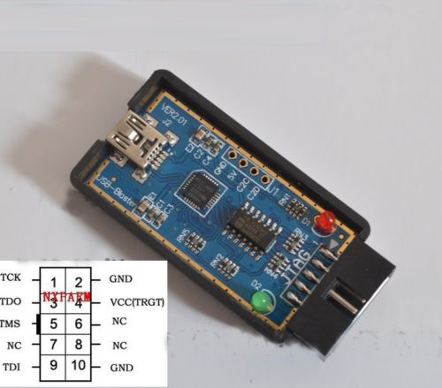 Mini USB Blaster Cable for ALTERA CPLD FPGA Download Line Programmer JTAG - Picture 3 of 4