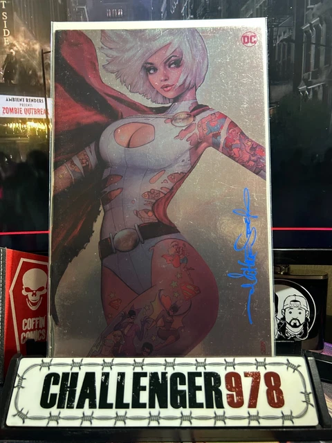 POWER GIRL #1 SZERDY SIGNED FOIL VIRGIN w/ COA