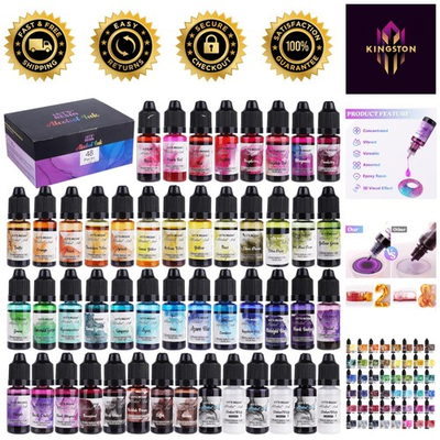 #ad Rainbow Palette of 48 Alcohol Inks Super Concentrated for Exceptional Artistry $49.49