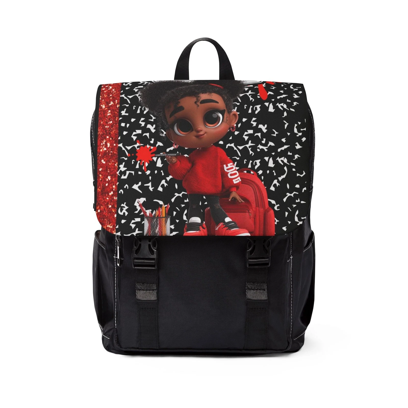 Cute Character Unisex Casual Shoulder Backpacks