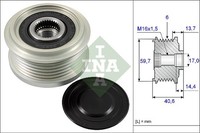 Generatorfreilauf FÜR Opel Astra J (P10) - Schaeffler INA 535 0228 10