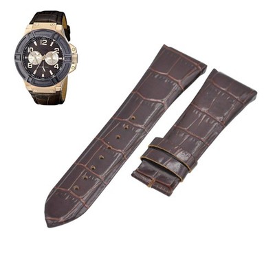 W0040G3 27mm Brown Leather Watch Strap For Guess