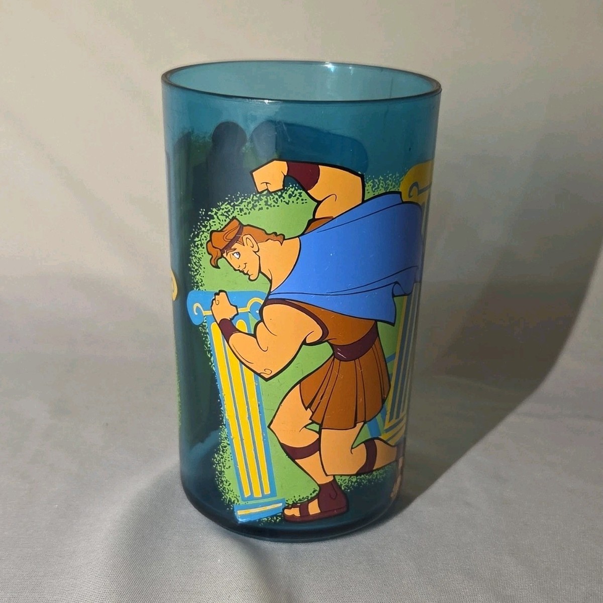 TOM Designs Inc. Disney Hercules & Megara Blue Plastic Glass | eBay