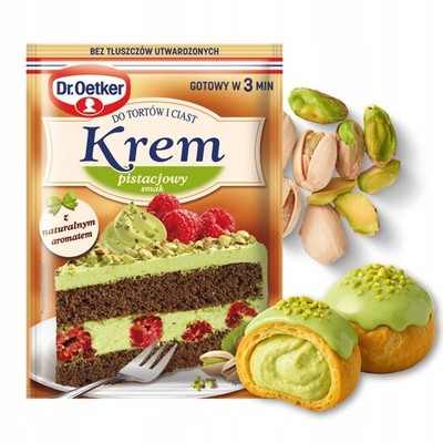 Dr. Oetker cake cream: PISTACHIO flavor pastry filling 1 bag/105g FREE SHIP