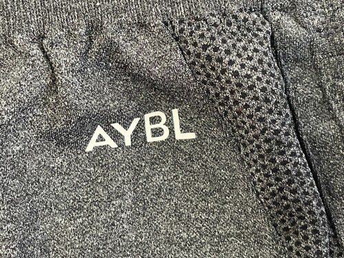 AYBL Womens L Gray Workout Pants Leggings #8EAYBL EAYBL Elastic Waist Stretch - Picture 2 of 9