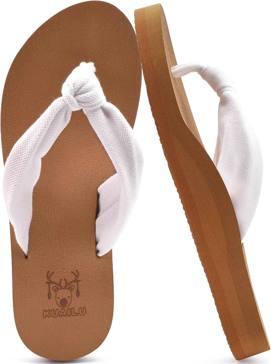 Flip Flops for Women with Arch Support Yoga Mat Comfortable Summer Beach Walking-image