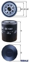 Mahle OC1397 ÖLfilter MotoröLfilter