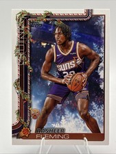 2025-26 Topps Holiday Basketball Rasheer Fleming Rookie #H191 Phoenix Suns RC