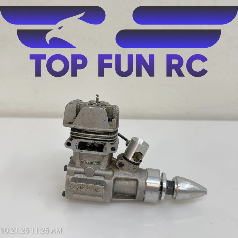 Super Tigre SUPG0805 11004299 G34 C/L Engine w/ Silent Muffler For Planes & Heli - Image 2 of 4