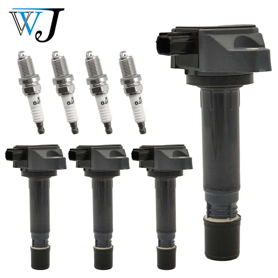 Bobina de encendido y bujía 4 piezas para Honda Civic 30520RL5A01 2006-2011 Foto 2 de 4