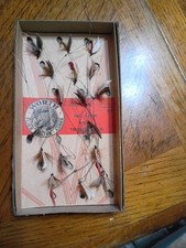 Unused Vintage Worth Trout Flies,17 Flies, Size 10?, Original Box