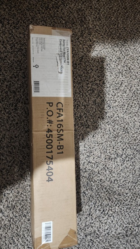  SANUS  CFA16SM-B1  EQUIPMENT RACK HINGES NEW IN BOX