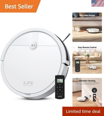 V2 Robot Vacuum Cleaner, Tangle-Free Suction, 120 Mins Runtime, Slim, Self-Ch...