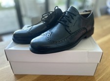 Clarks Unstructured  Black Aldric Lace  Mens Shoe Size 8 H New In Box