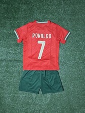 Size Youth XS Code 20 / Ronaldo 7/ Portugal Home Jersey Set