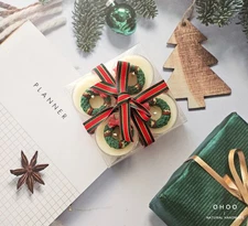 Christmas Tealight Candles, Home Decor Candle, Unique Gift, Holiday Party Favors