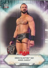 2021 Topps WWE Base Card #60 Drew McIntyre def. Angel Garza - Raw