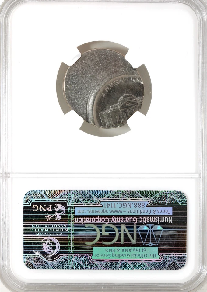 Jefferson Nickel NGC MS 66 Struck 50% Off Center (No Date) - Image 4 of 4