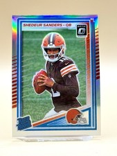 2025 Donruss Optic Rated Rookie Shedeur Sanders Silver Holo Prizm - Browns 🏈
