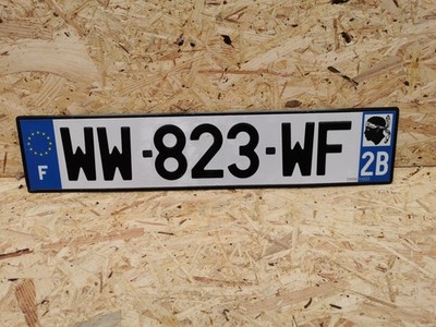 NUMMERNSCHILD FRANKREICH IN EU ''F'' - DEPARTEMENT 2B - KORSIKA - WW-823-WF